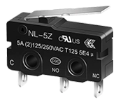 Microinterruttore con cerniera a molla ad alta tensione