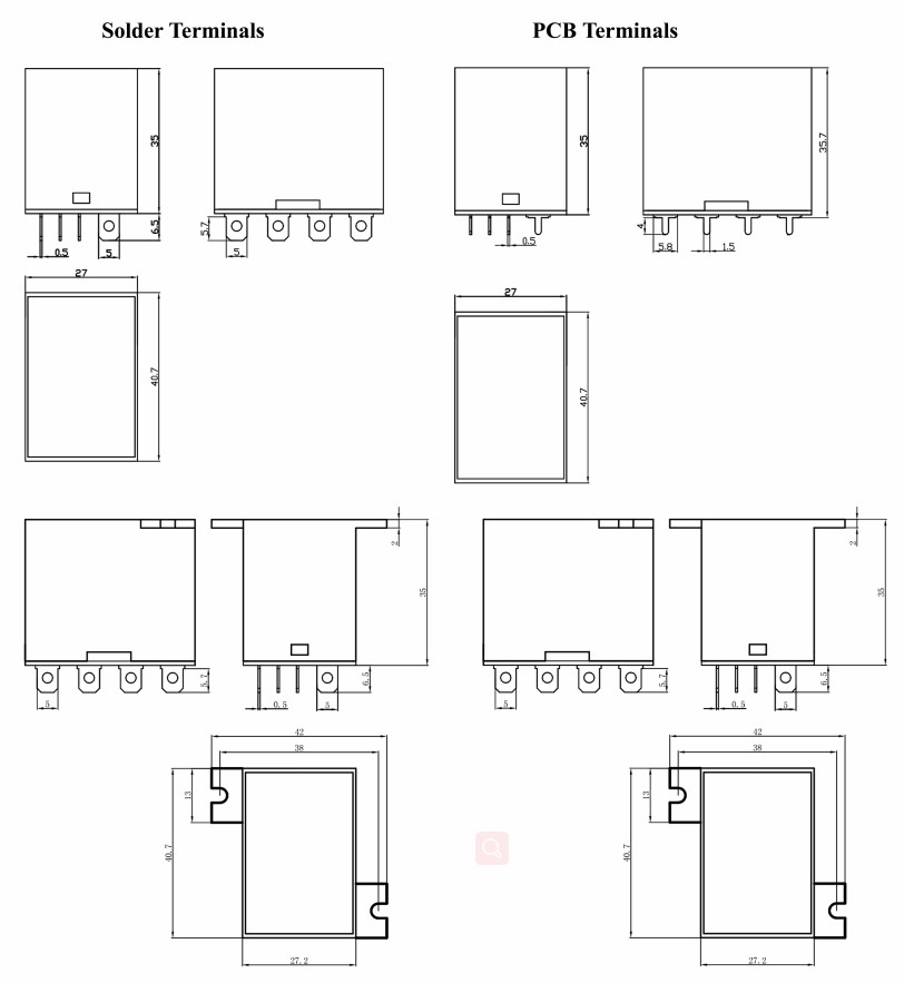 Rel&egrave; per uso generico mini bobina singola da 15 A